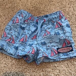 Vineyard Vines Blue Sailboat Print Swim